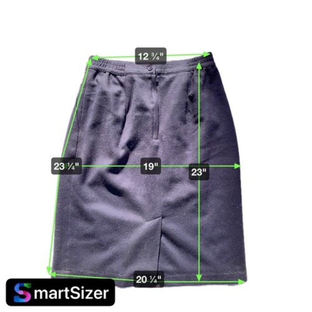 Sag Harbor 100% Pure Wool Dark Blue Navy Women’s Straight Pencil Skirt Sz10 NWT - Picture 5 of 5